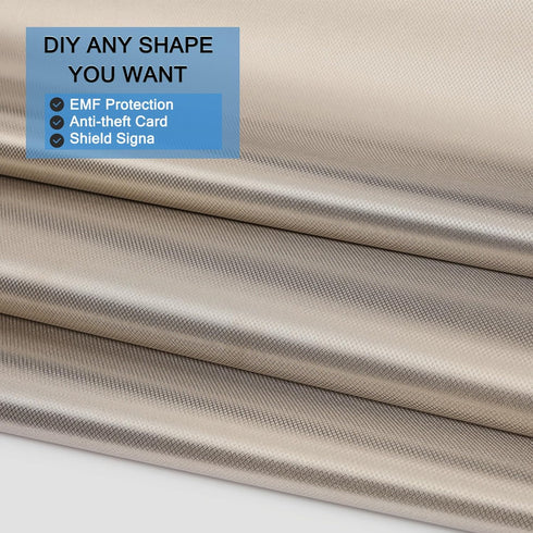 Faraday Fabric,Nickel Copper Faraday Cloth 43.3"x59" Material Protection Fabric for DIY Faraday Cage,Box,Clothes, Curtains...