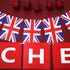 2 Pieces British Party Garland Cheers British Banner Garland UK Flag Pennant Banner for Hanging Coronation Union Jack Party Decoration...
