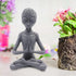 Dnoifne Garden Statue Meditating Alien Sculptures, Meditating Alien Resin Ornament, UFO Indoor Outdoor Garden Decor, Meditating Alien Figurines...
