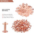 50 Sets Copper Rivets and Burrs, Copper Rivets for Leather Pure Copper Rivet Setting Tool for Belts Wallets Collars Leather DIY Craft Supplies (9/...