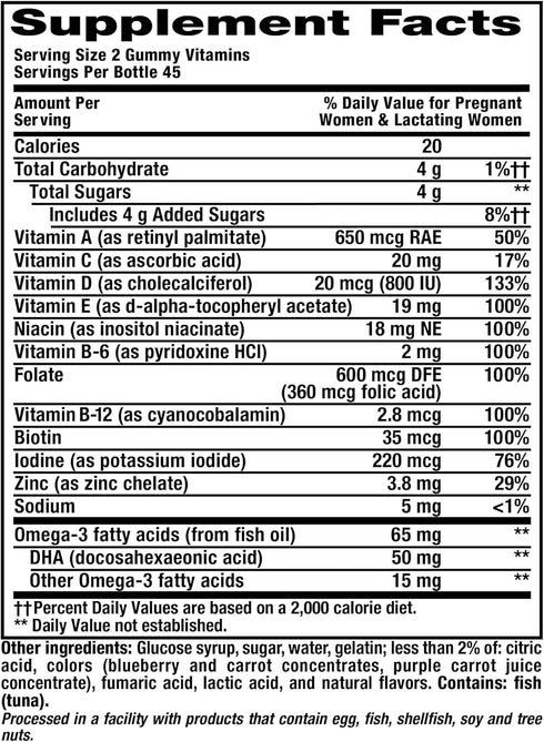 Vitafusion PreNatal Gummy Vitamins, 90ct...