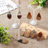 FASHEWELRY Resin Wood Earring Kit with 24Pcs Teardrop Wooden Resin Earring Charms Wood Earring Blanks Earring Findings Open Jump Rings French Earr...
