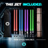 LIGHTSABER CHOPSTICKS LIGHT UP STAR WAR CHOPSTICK LED Glowing Light Saber Chop Sticks REUSABLE Sushi Sabers Cool Fun Geeky STARWAR Chop Stick Set ...