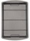 GoodCook 15” x 10.5” Nonstick Carbon Steel Baking Pan & Raised Wire Rack – Pizza Crisper, Crispy Bacon, Multipurpose Cooking Sheet Pan, Cooling Ra...