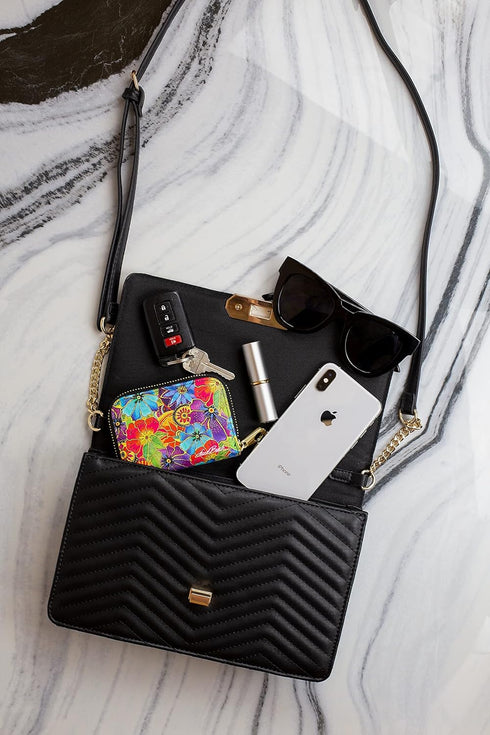 RFID Secure Armored Zipper Wallet by Laurel Burch (Fantasticats)...