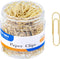 Medium Paper Clips, 200-Count, Paperclips, Gold Paper Clips, 1.3 Inch (32mm) Paper Clip...