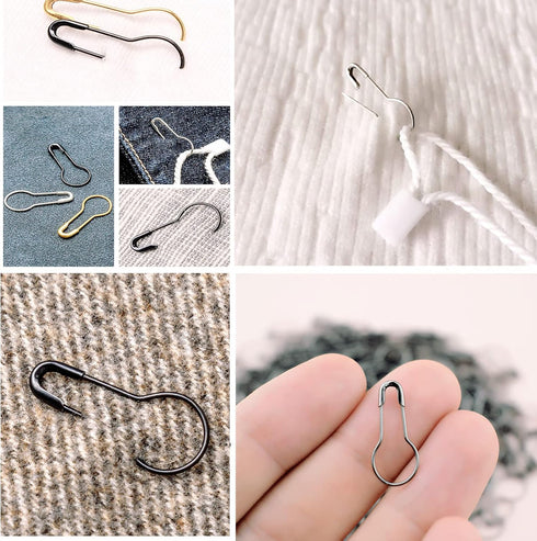 1000Pcs Black Safety Pins 0.8" Metal Bulb Pins Gourd Pin Clothing Tag Pins Calabash Pin for DIY Craft, Home Accessories...