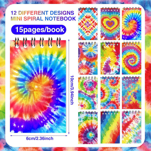 36 Pcs Mini Notepads Multicolor Style Pocket Notebooks for Kids Colorful Spiral Fun Small Notebook for Girls Kids Birthday Party Supplies, 12 Styl...