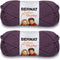 Bernat 2-Pack - Softee Chunky Yarn, Dark Mauve, Single Ball...