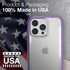 RAPTIC Terrain Case for iPhone 13 Pro, Biodegradable & Eco-Friendly, 10ft Drop Protection, Purple...