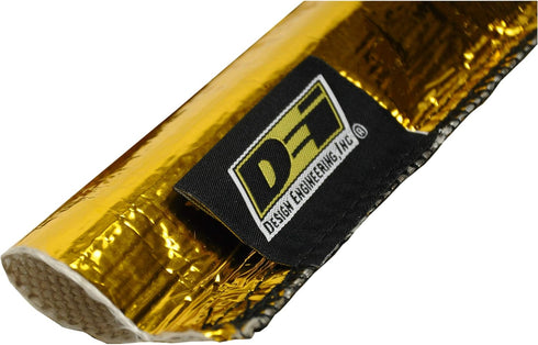 Design Engineering 010917 Heat Sheath GOLD 1" I.D. x 36" Line Sleeving Heat Protection up to 800°F...