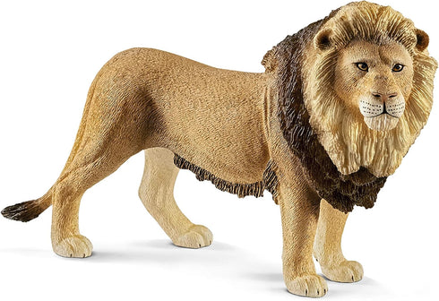 Schleich Wild Life Realistic King of The Jungle Lion Toy Figurine - Highly Durable Realistic Wild African Lion Action Figure Toy, Education and Fu...