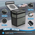 K KNODEL Car Trash Can, Waterproof Garbage Can, Trash Bag with Lid, Leak-Proof Car Bin, Trash Hanging Bag for SUV (Medium, Gray)...