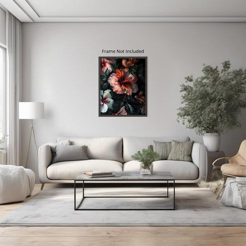 Posterizer 1 pcs-unique pastel blush flowers for chic decor-Floral & Botanical Art-Abstract & Modern Art-Decor for Home & Office- UNFRAMED Wall Ar...