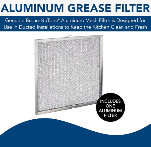 Broan-NuTone Aluminum Filter for QT20000 Series Range Hoods, Kitchen Exhaust Grease Filter, Stove Hood Vent Air Filter...