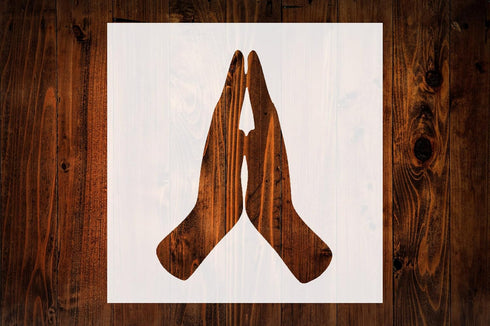 Praying Hands Style Design Stencil, 4-Inch, Reusable Mylar Cutout for Art, Crafts & DIY Projects...