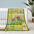 Spring Theme Throw Blanket for Baby Small Farmhouse Biycle Floral Blanket for Toddler Swaddle Pet Crib Soft Fuzzy Plush Fleece Blankets and Throws...