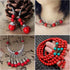 35pcs 10mm Red Beads Red Turquoise Bead Crystal Gemstone Beads for Bracelets, Natural Stone Beads for Jewelry Making DIY Bracelet Necklace...