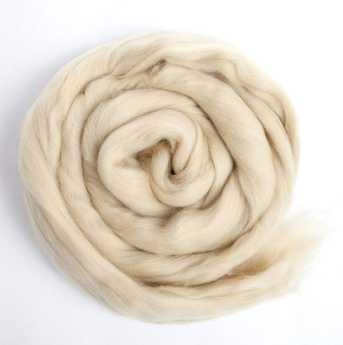 Desert Breeze Distributing 100% Natural Merino Wool Roving - Premium Combed Top Merino Roving Wool - Tapestry, Spinning, Wet Felting & Needle Felt...