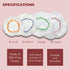Culinary Elements Reusable Bowl Covers, 12 (Twelve)-Count, 4 Different Sizes with Elastic, Multi-Purpose Plastic Food Storage Cover sfor Leftovers...