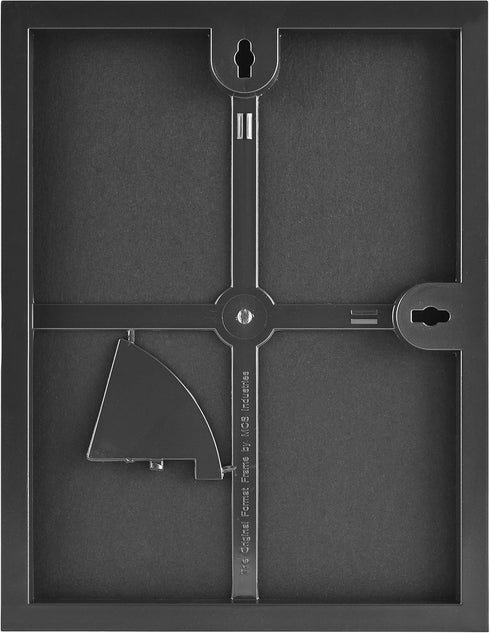 MCS Format 8.5x11 Diploma Frame, Black Picture Frame Wall Hanging or Tabletop Easel for Documents, Awards & Certificates (1-Pack)...