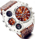 Lancardo Cool Watch for Men: Big Face Leather Strap Dual Time Zone Steampunk Wrist Watch Father's Day...