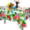 Tatuo 2 Pcs Large Summer Floral Table Cloth Hawaiian Tropical Tablecloth Hawaiian Decoration Disposable Butterfly Tablecloth Rectangular Table Cov...