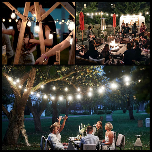 25-Pack LED S14 Bulbs 2W String Light Replacement Bulbs, Shatterproof Outdoor 20 Watt Equivalent 5000K Daylight S14 Light Bulbs for Patio Garden, ...