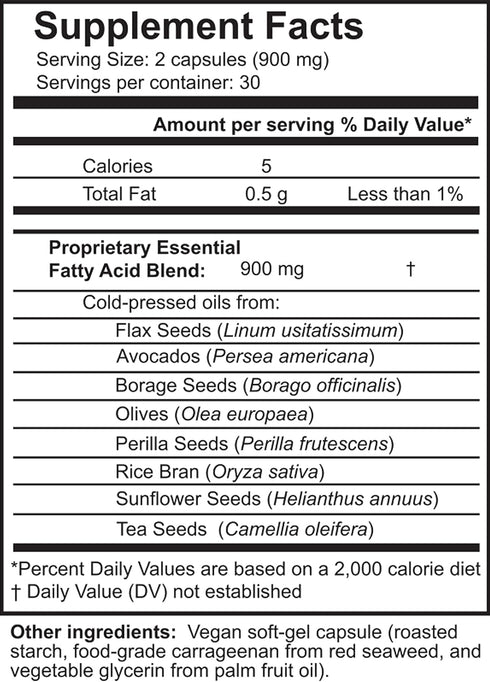 Dr. Ohhira's Vegan Omega 3, EFA and Fish Oil Alternative, 60 Capsules...