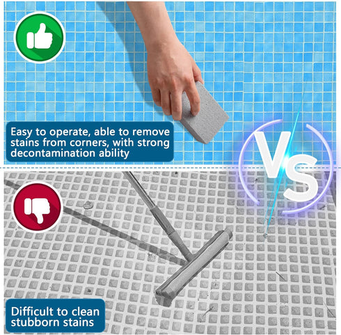 8 Pcs Pools Pumice Stone - Pool Cleaning Blok Swimming Pumice Pool Tile Stone for Pools & Spa Tile, Grout & Concrete Cleaning (8Pcs)...