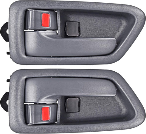 FAERSI 2Pcs Inside Interior Door Handle Front Rear Driver & Passenger Side Replacement for 1997 1998 1999 2000 2001 Toyota Camry, Gray.OE:69206-AA...