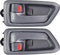 FAERSI 2Pcs Inside Interior Door Handle Front Rear Driver & Passenger Side Replacement for 1997 1998 1999 2000 2001 Toyota Camry, Gray.OE:69206-AA...