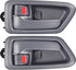 FAERSI 2Pcs Inside Interior Door Handle Front Rear Driver & Passenger Side Replacement for 1997 1998 1999 2000 2001 Toyota Camry, Gray.OE:69206-AA...