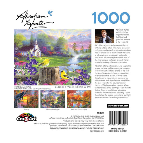 RoseArt - Abraham Hunter - Sunday Morning - 1000 Piece Jigsaw Puzzle for Adults...