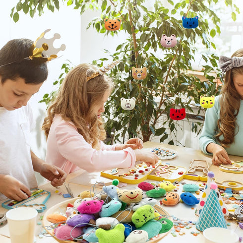 60 PCS Mini Animal Plush Toys Set Cute Small Animal Stuffed Toy Keychain for Party Favors Keychain Ornament for Goody Bag Easter Egg Stuffers Carn...