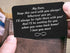 Sentimental Engraved Wallet Insert Card Decor Gift for Boyfriend Husband Fiancé From Wife Girlfriend-Fathers Day Christmas Birthday Valentines Day...