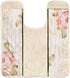 Popular Bath Contour Bath Rug, Madeline Collection, 23" x 10.5", Beige/Pink...