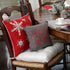 Pillow Perfect Merry Christmas Throw Pillow, 11.5 in. L X 11.5 in. W X 5 in. D, Grey...