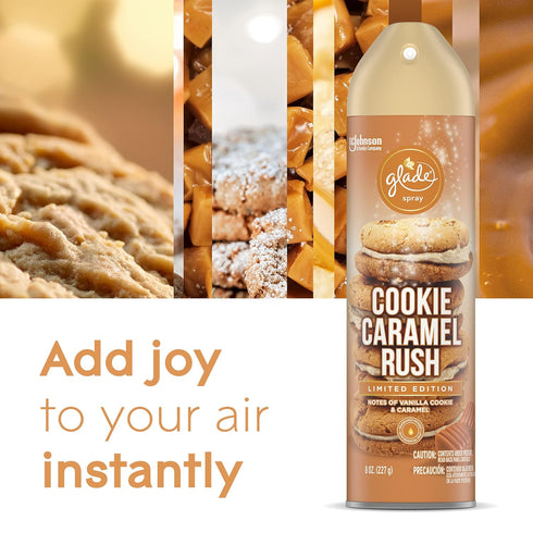 Glade Air Freshener, Room Spray, Cookie Caramel Rush, 8 Oz...