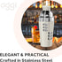 OGGI Dial A Drink Cocktail Shaker-23oz Stainless Steel Shaker, 8 Recipes, Stainless Steel Lid has Built In Strainer, Ideal Cocktail Mixer, Martini...