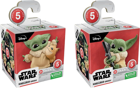 STAR WARS The Bounty Collection Series 5, 2-Pack Grogu Figures, 2.25-Inch-Scale Loth-Cat Cuddles, Darksaber Discovery, Kids Ages 4 and Up...