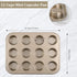 Mini Muffin Pan, Premium Small Cupcake Pans, Carbon Steel 12-Cup Muffin Tin, Versatile Non-Stick Bakeware...