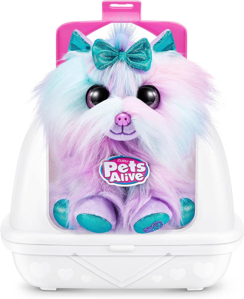 Pets Alive Pet Shop Surprise S3 Puppy Rescue (Yorkshire) by ZURU Surprise Puppy Plush, Ultra Soft Plushies, Compound Surprises Inside, Interactive...