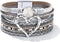 Long tiantian Heart Leather Wrap Bracelets for Women Handmade Stackable Boho Cuff Bangles Bracelet Trendy Birthday for Her...