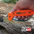 AccuSharp Knife Sharpener, Ergonomic Comfortable Handle, Compact & Easy to Use, Restore and Hone Straight & Serrated Knives, Blaze Orange...