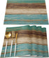 Vandarllin Placemats Set of 6, Retro Rustic Wood Texture Polyester Stain Resistant Table Mats Washable Placemat Decoration for Kitchen Dining Tabl...