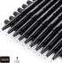 Black Felt Tip Pens, 32 Black Pens, 0.7mm Medium Point Felt Pens, Felt Tip Markers Pens for Journaling, Note Taking, Planner, Writing,Drawing.Perf...