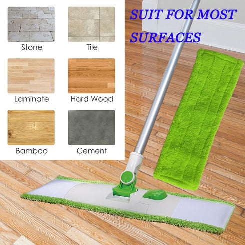 4pack Replacement Microfiber Hardwood Floor Mops, Compatible with 3M Scotch-Brite M-005 Floor Mops, Can Be Used for Household Cleaning Mop Replace...