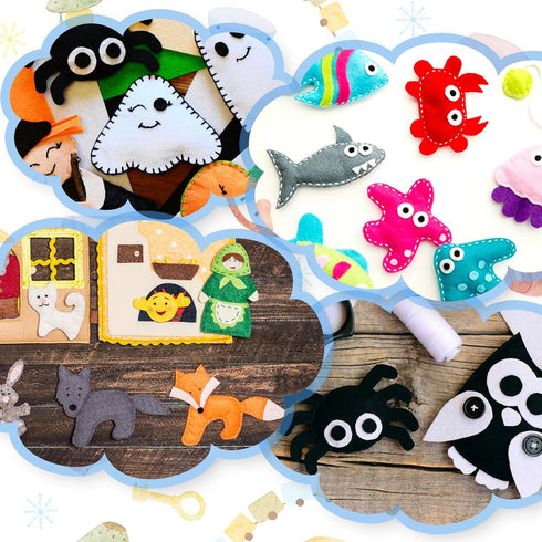 Giantree 9 Pcs Felt Fabric Sheet for Crafts, 11.8" x 7.9" Soft Craft Felt Fabric Squares for Sewing Patchwork Decoration Embroidering Book DIY Cra...