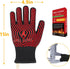 BBQ Gloves, BBQ Accessories 1472? Extreme Heat Resistant, Grilling Gloves Silicone Non-Slip Oven Mitts, Kitchen Gloves for BBQ, Grilling, Cooking,...